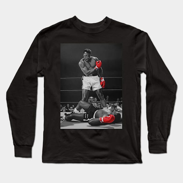 Muhammad Ali Long Sleeve T-Shirt by MrBones